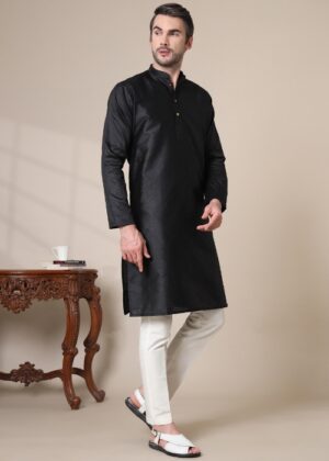 Men’s Premium Cotton Blend Jacquard Kurta – Stylish Ethnic Wear for Weddings & Festive Occasions
